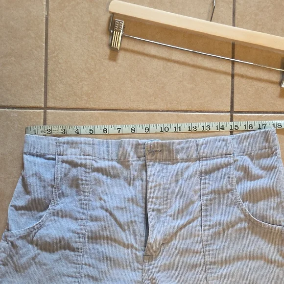 Weeds Vintage Blue High Waist Corduroy Shorts - Picture 7 of 9